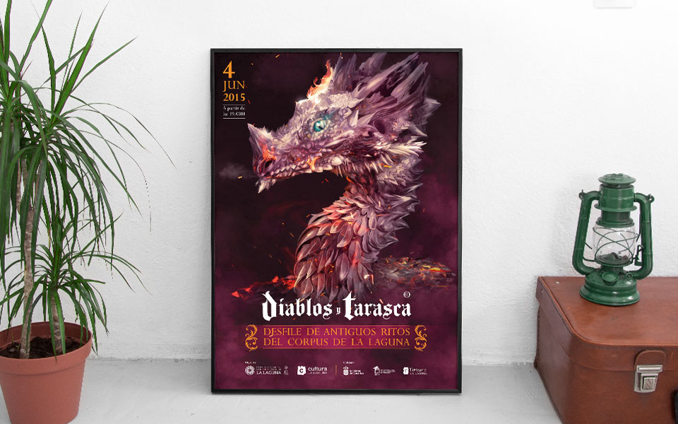 cartel Diablos y Tarasca 2015 la Laguna