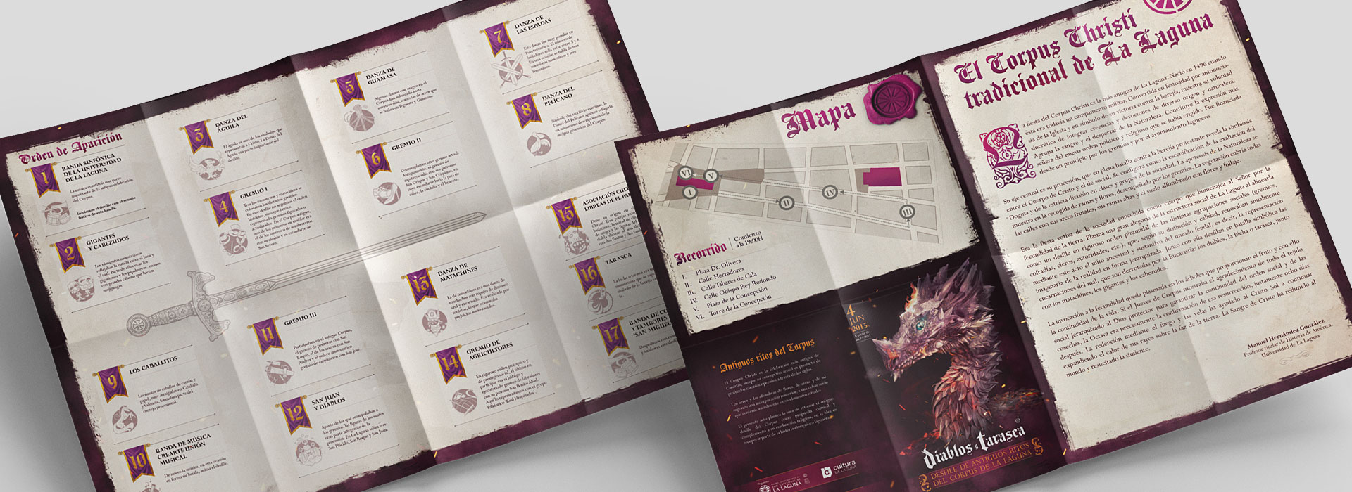 Mapa plegado Diablos y Tarasca 2014/2015