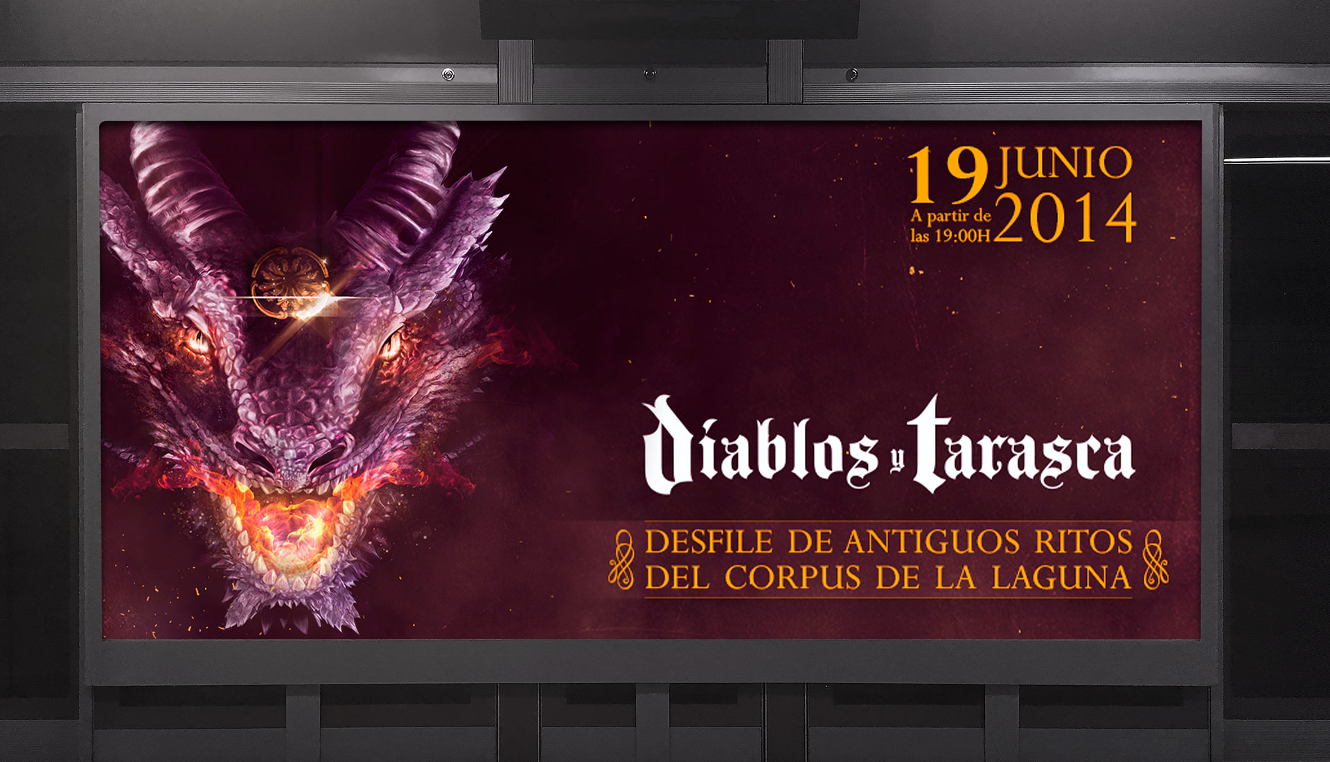 Mupi valla Diablos y Tarasca La Laguna