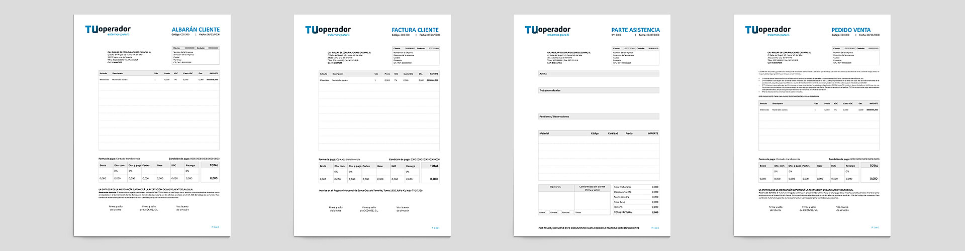 albaranes-facturas-partes-tuoperador-waldemar Albarán, Factura, Parte Operador de telecomunicaciones