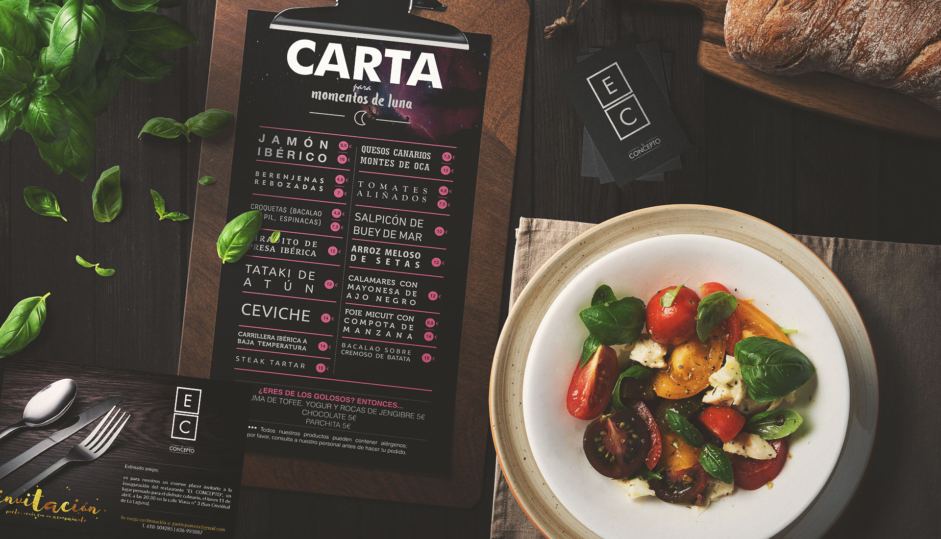 Carta noche Restaurante