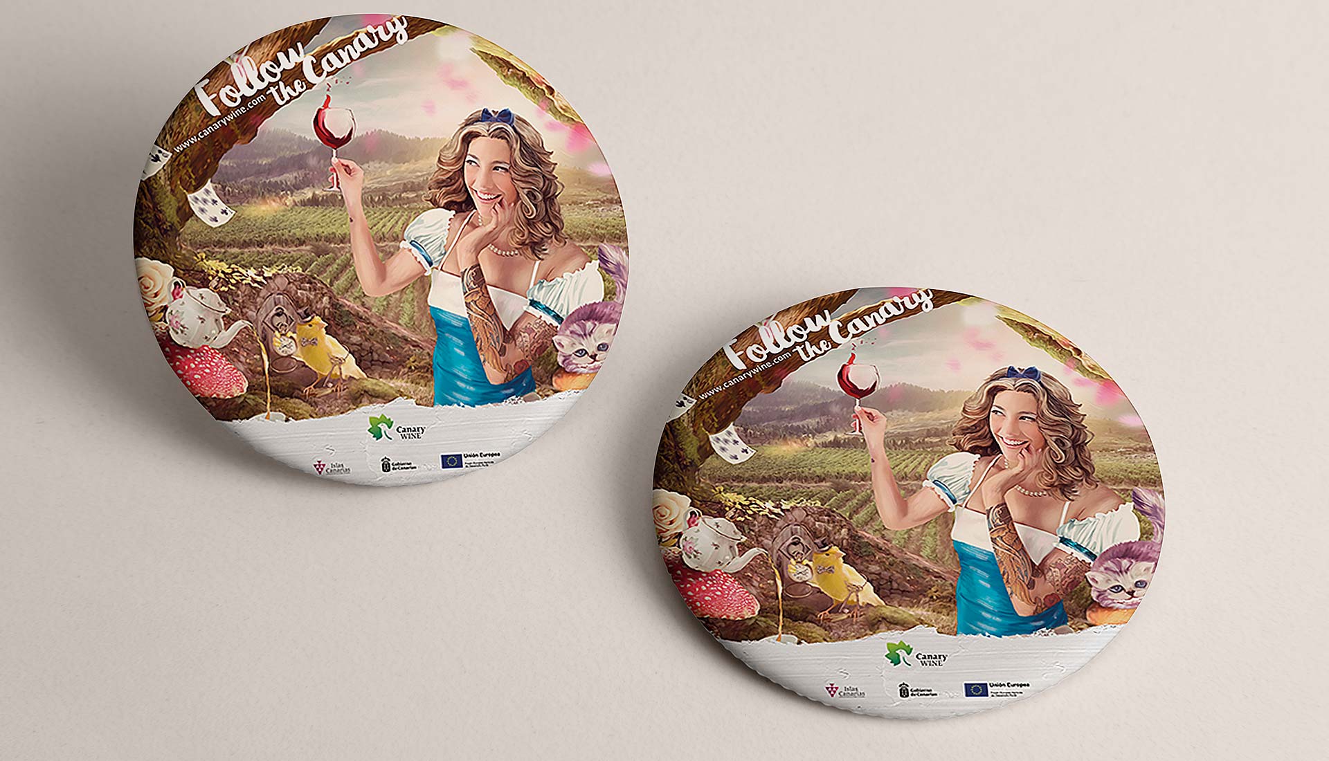 chapas_pines_dop_islas_canarias_waldemar Chapas, imanes Follow The Canary