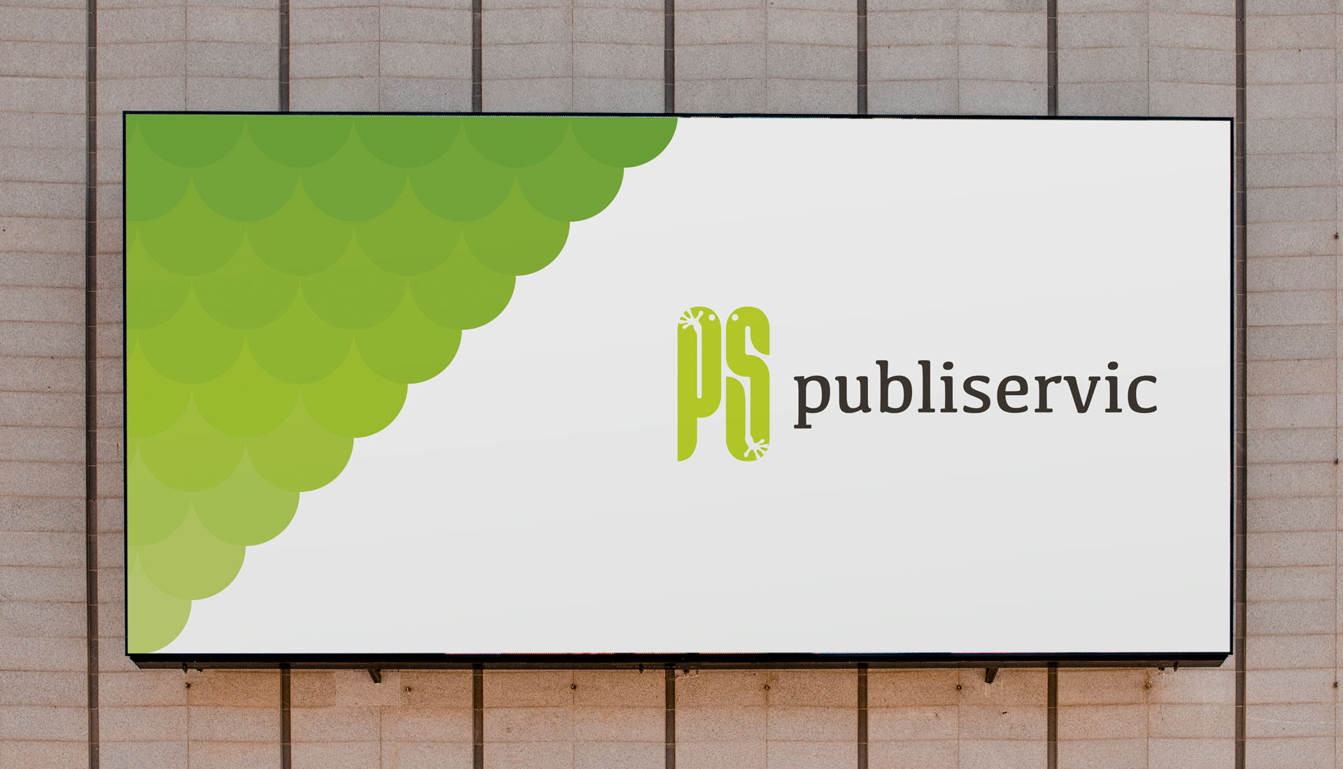 placa-pared-publiservic-waldemar Placa pared señalética empresa rotulación