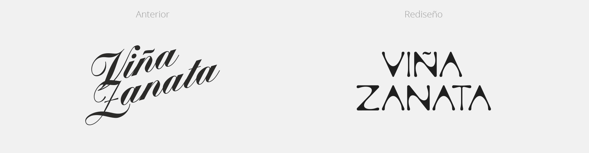 Rediseño, restyling marca logo Viña Zanata