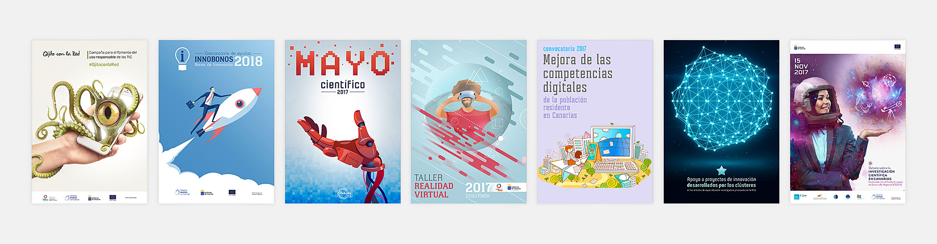 Carteles Agencia Canaria de Innovación Invstigación y Sociedad de la Información