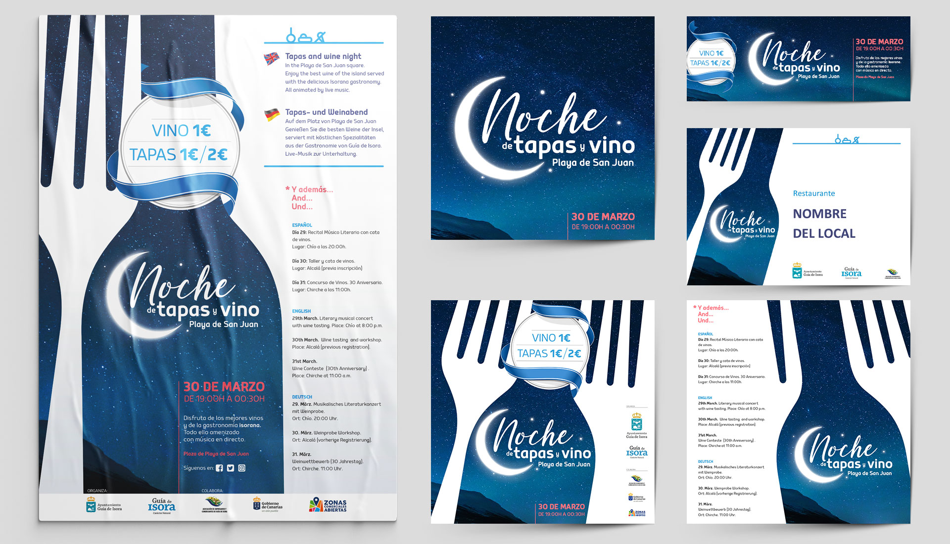 Web destacado cabecera Evento Noches de Tapas y Vinos