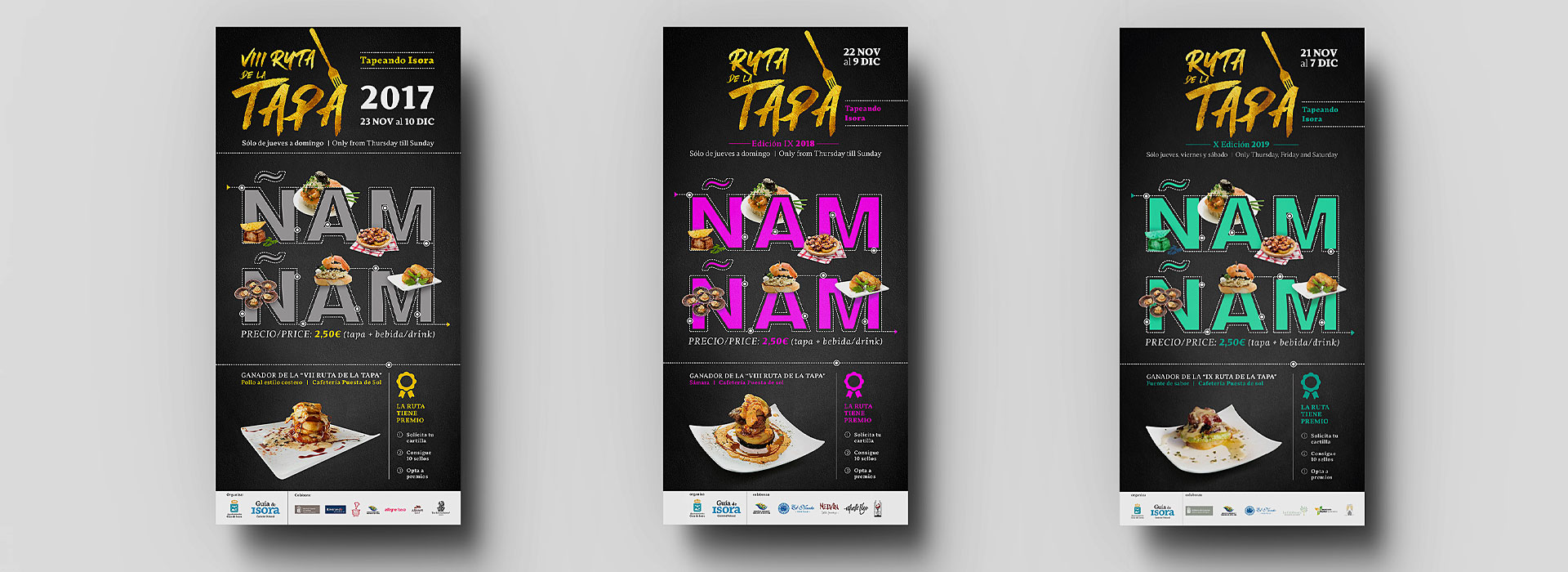 Versiones carteles Ruta de la Tapa Guía de Isora