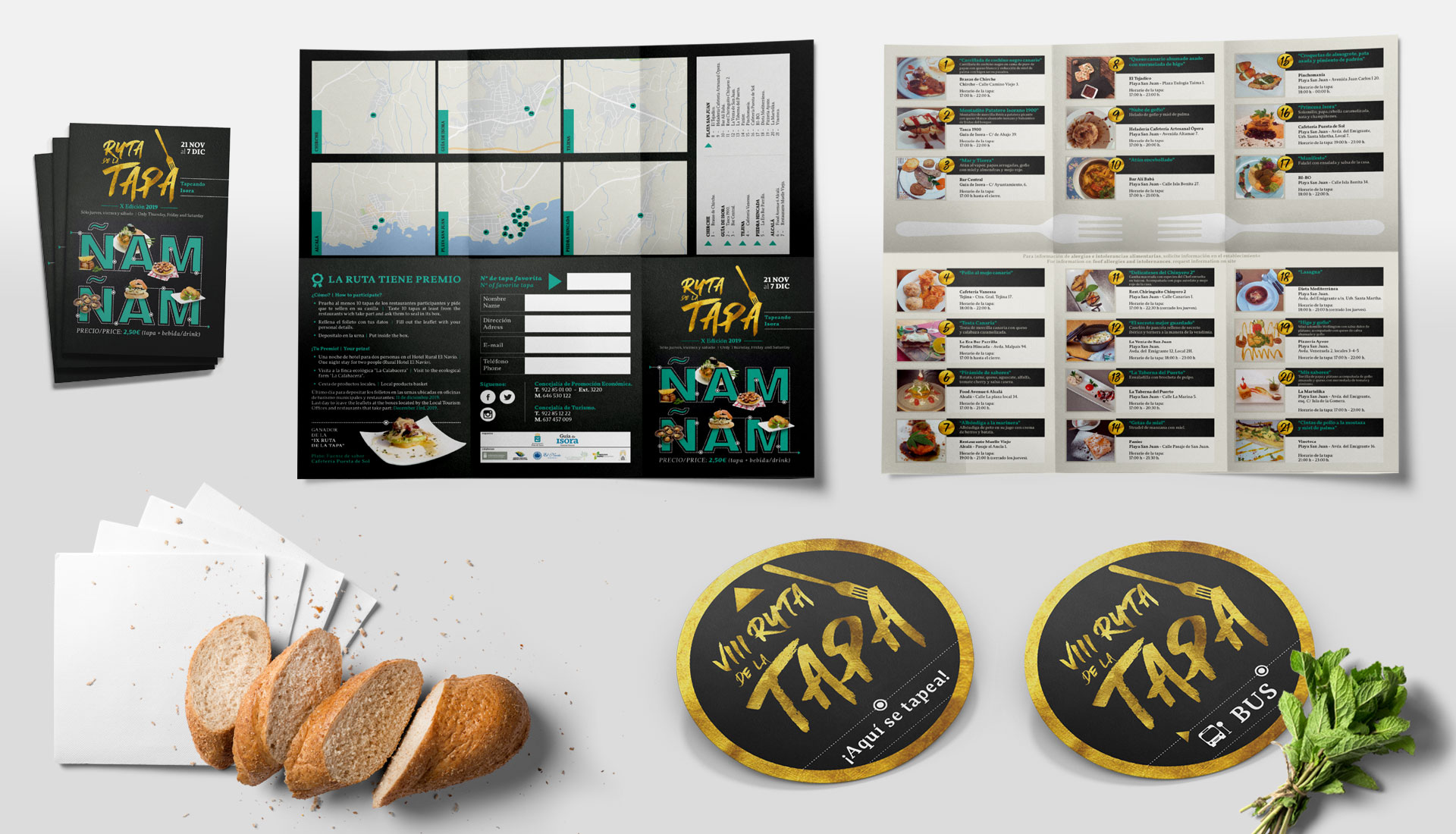 Flyer, mapa, vinilos, pegatina