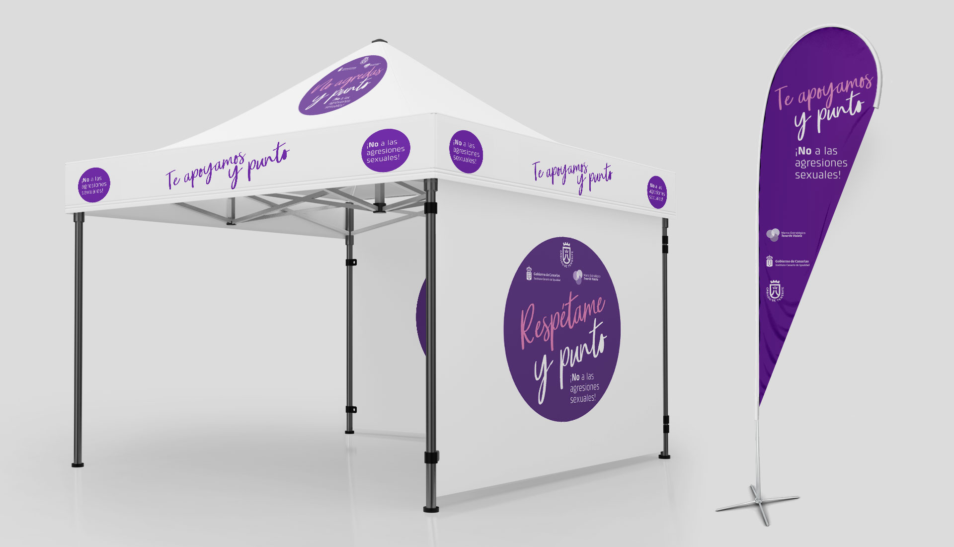 Banderola caceta Puntos Violetas