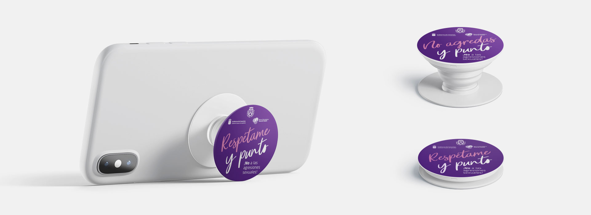 Pop holders Puntos Violetas Igualdad Cabildo de Tenerife