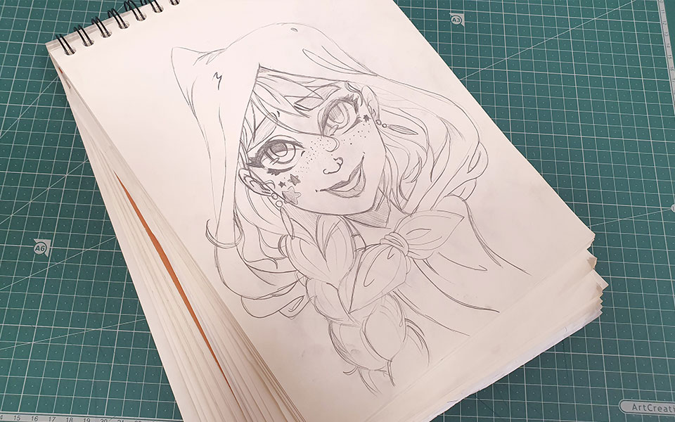 Boceto Cartel carnaval Las Palmas 2020