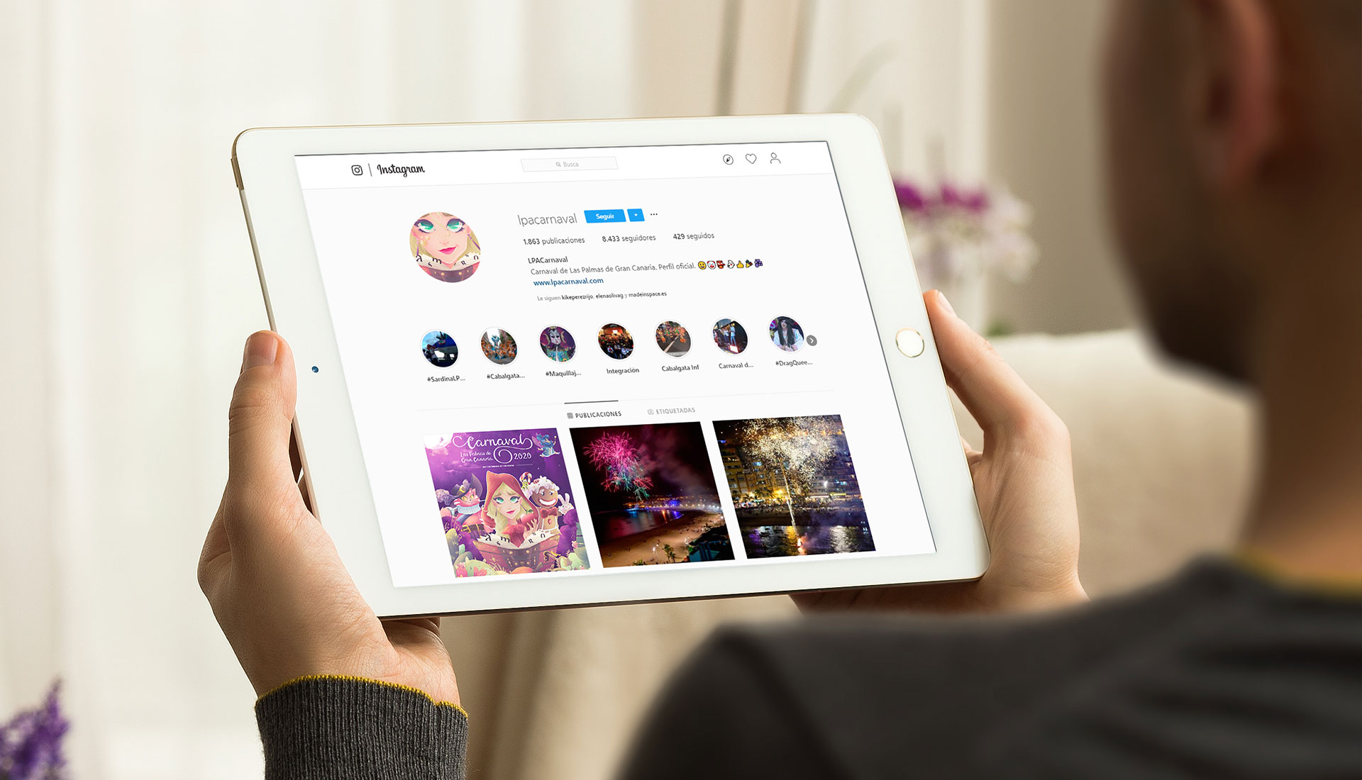 Instagram web Cartel carnaval Las Palmas 2020