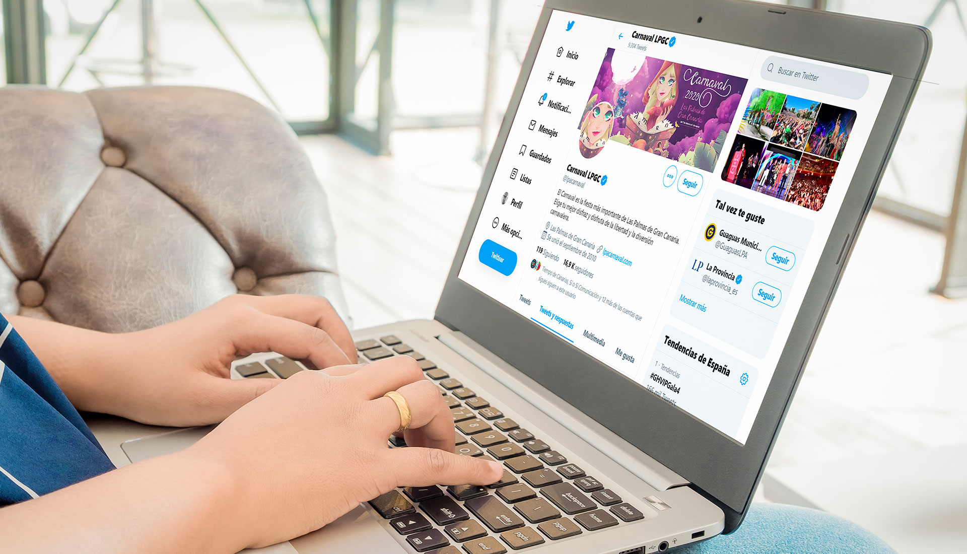 Twitter Cartel carnaval Las Palmas 2020