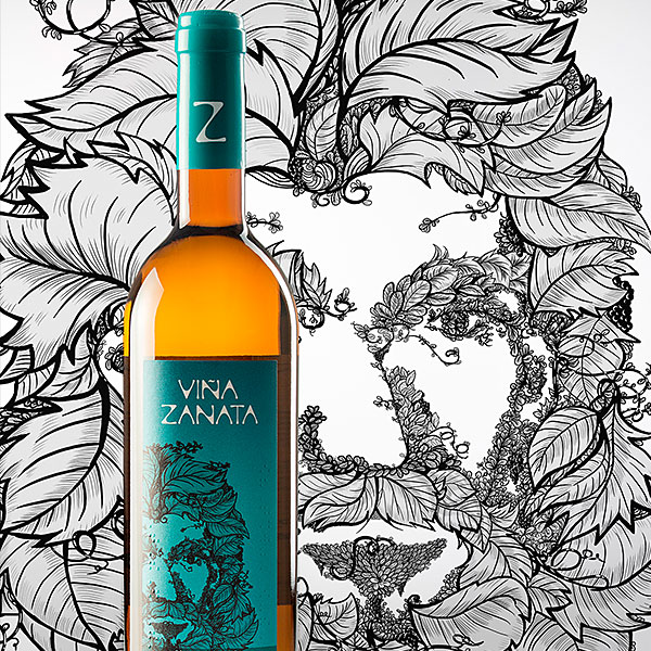 Mencey Baco packaging Viña Zanata