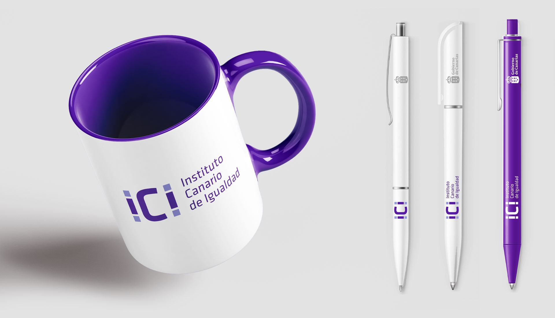 Taza boli serigrafía Instituto Canario de Igualdad