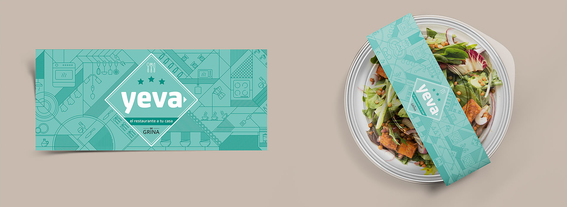 Pegatina packaging, sellado fil Yeva Grina