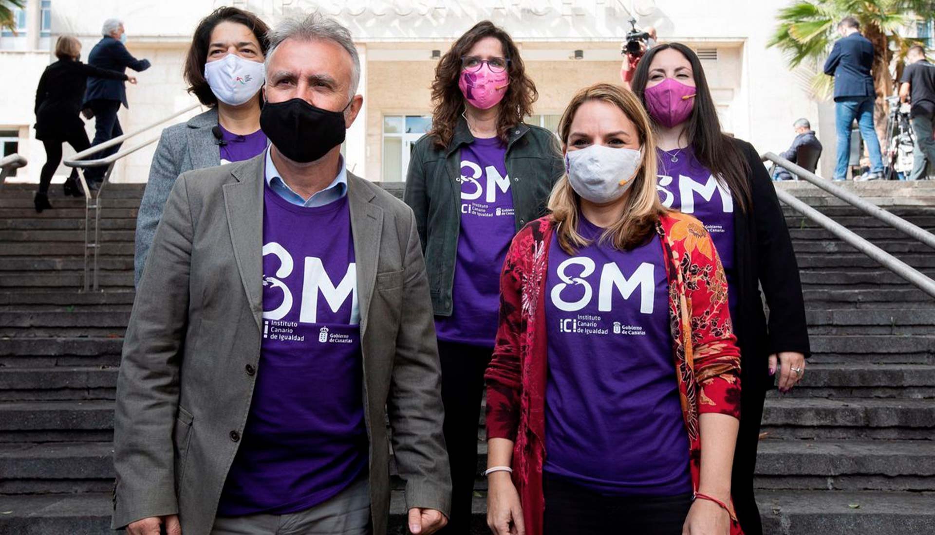 presidente_autoridades_gobierno_8m_mujeres_waldemar Presidenta, Consejera, Directora general, Gobierno de Canarias 8M 2021 Gobierno de Canarias Día de las Mujeres