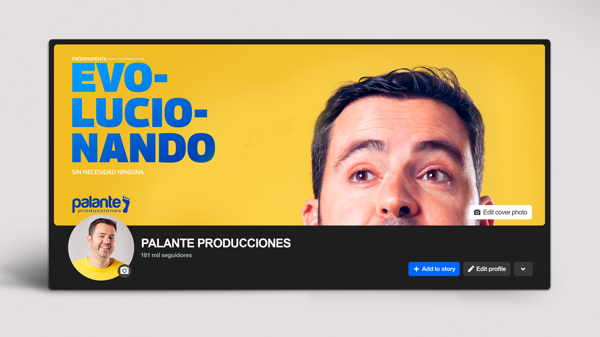 Cabecera, banner y avatar redes sociales Darío López Palante Producciones