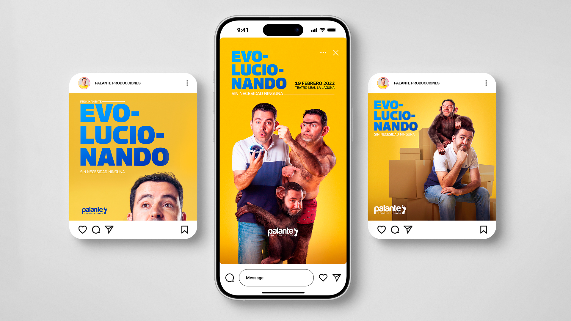 Redes sociales, feed, stories Darío López