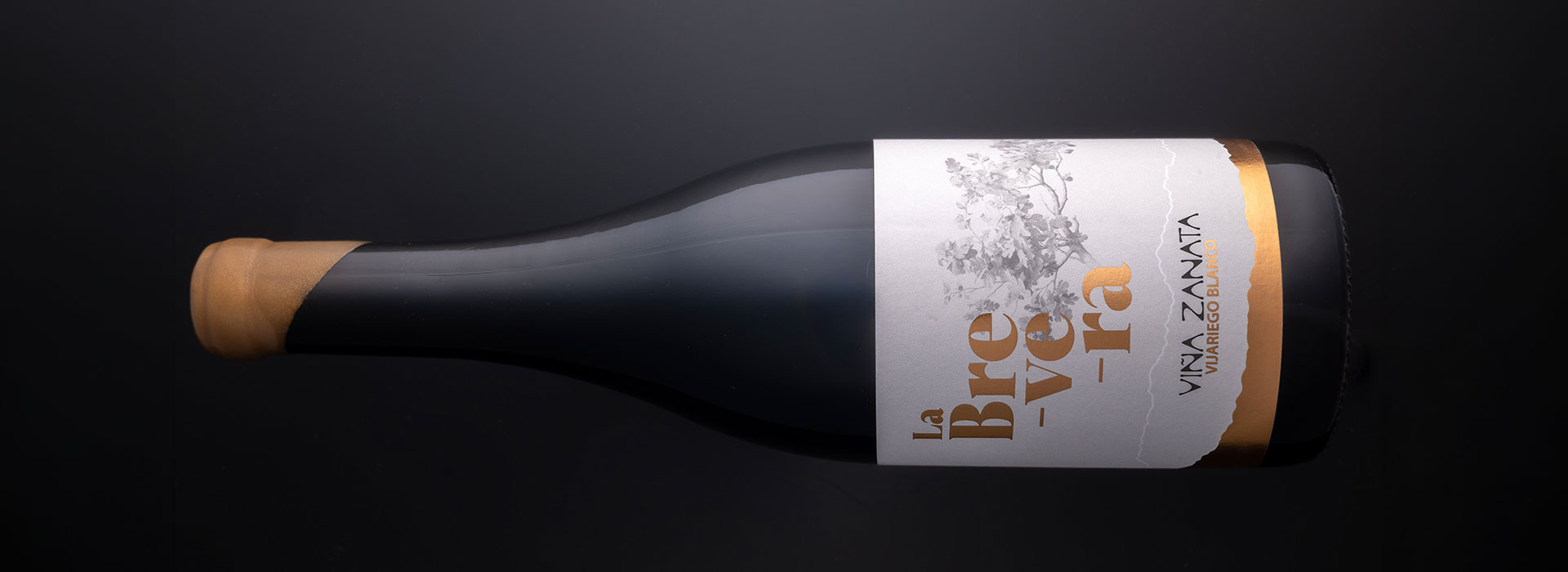 Botella vino Tenerife etiqueta Viña Zanata