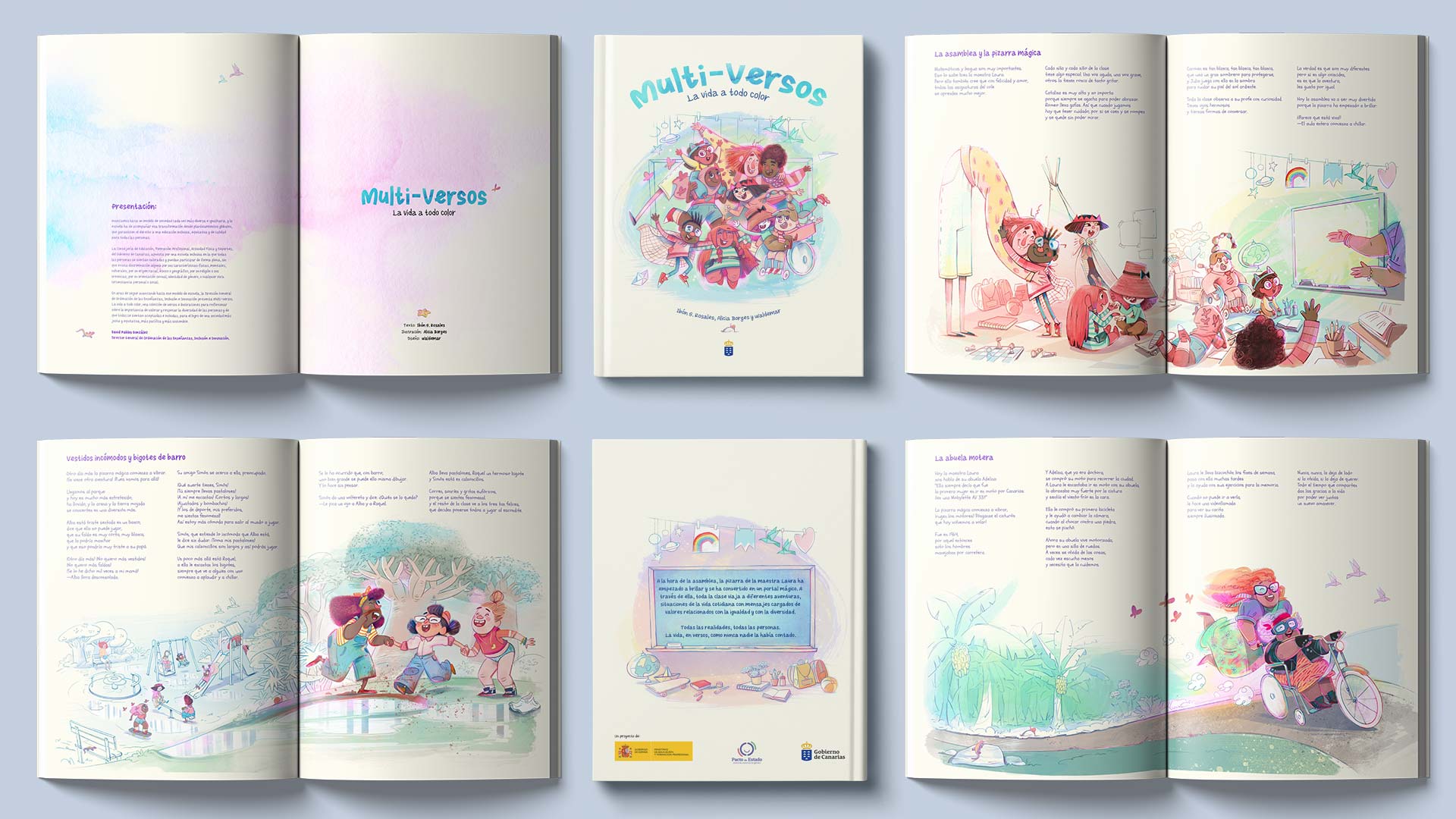 Muestra cuento Multiversos, la vida a todo color